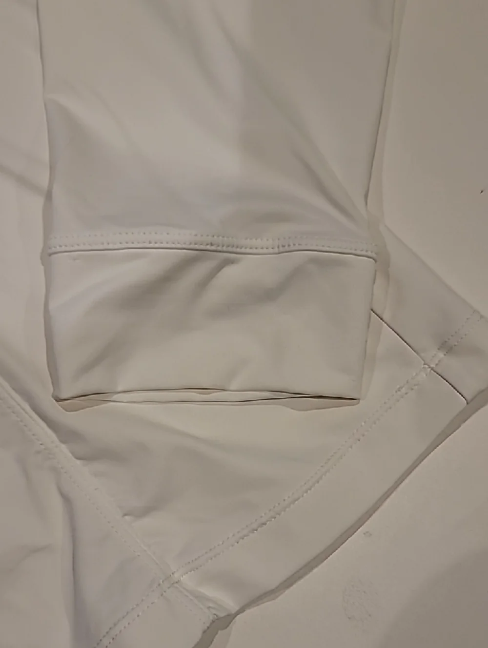 La Blanca White Long-Sleeve Zip-Front Rashguard Performance Top XL - Picture 6 of 12